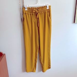 Zara mustard colored pants